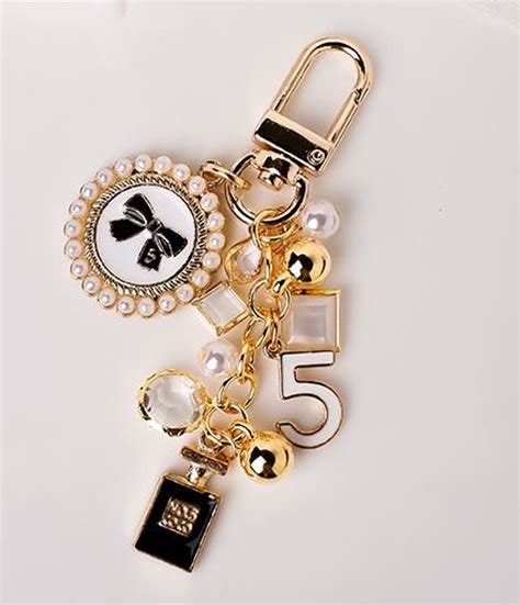 chanel replica keychain|Chanel fluffy keychain.